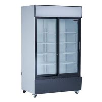 new air ngr-115-s merchandising refrigerator glass