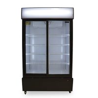 new air ngr-40-s merchandising refrigerator glass