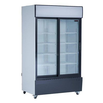 new air ngr-48-s merchandising refrigerator glass