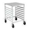 DRACK-0718-ALUNB Thorinox Open Bun Pan Rack DRACK-0718-ALUNB - 7 Pan