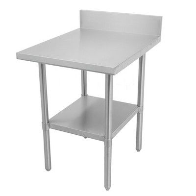 DSST-2430-BKSS Thorinox Stainless Steel Work Table With Backsplash DSST-2430-BKSS - 30"