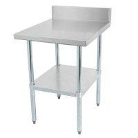 DSST-2448-BK Thorinox Stainless Steel Work Table With Backsplash DSST-2448-BK - 48"