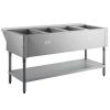 advance tabco hf-4e-120 electric steam table with undershelf back view