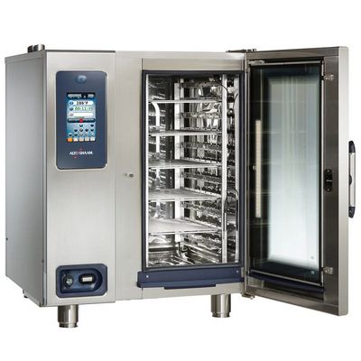 alto-shaam ctp10-10g gas combi oven door open