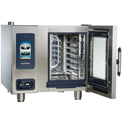 alto-shaam ctp6-10g gas combi oven door open