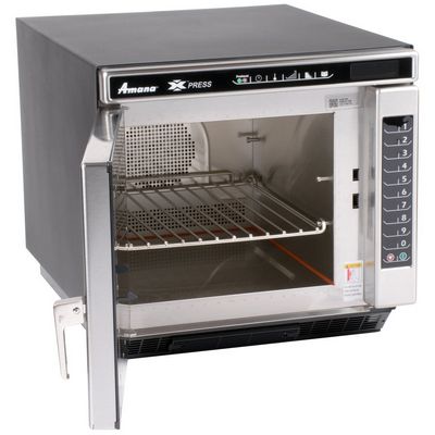 amana ace19v convection express ventless high-speed cooking oven door open