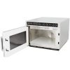 amana hdc12a2 heavy duty commercial microwave oven door open