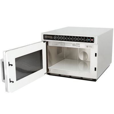 amana hdc182 heavy duty commercial microwave oven door open