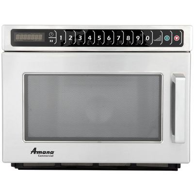 amana hdc182 heavy duty commercial microwave oven front view