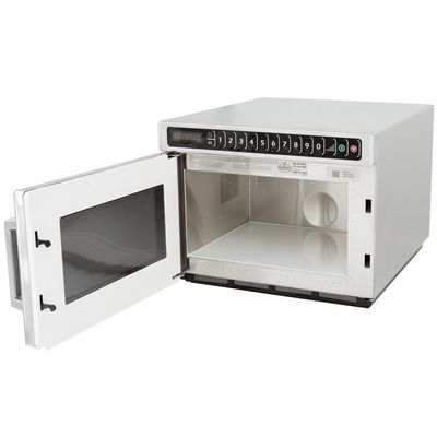 amana hdc212 heavy duty commercial microwave oven door open