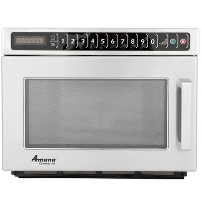 amana hdc212 heavy duty commercial microwave oven front view