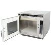 amana rc17s2 heavy duty commercial microwave oven door open
