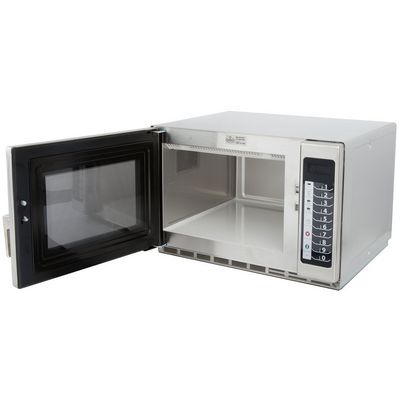 amana rfs18ts moderate duty commercial microwave oven door open