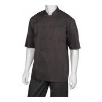 Chefworks S100-BLK-S Chef Shirt - Black