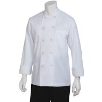 Chefworks WCCW-WHT-L Le Mans Chef Coat - White
