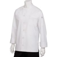 Chefworks VSLS-WWH-M Lyss Chef Coat, Single-breasted - White