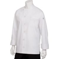 Chefworks VSLS-WWH-L Lyss Long Sleeve Chef Coat - White