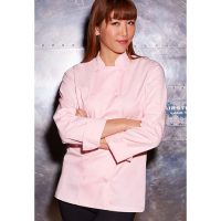 Chefworks CWLJ-PIN-S Marbella Womens Chef Coat - Pink