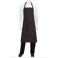 Chefworks ABCKV003-SGY-0 Rockford Chefs Bib Apron - Steel Gray