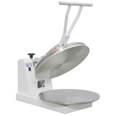 doughxpress dm-18 commercial manual pizza press opened