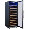eurodib usf128d glass door wine merchandiser door open
