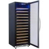 eurodib usf128s glass door wine merchandiser door open