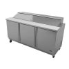 fagor fst-72-18 salad top refrigerator door closed