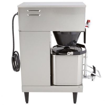 grindmaster p200e single shuttle coffee brewer side view