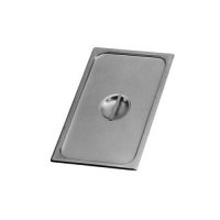 Johnson-Rose Stainless Steel 1/4 Size Steam Table Pan Cover 51400 - 1ea