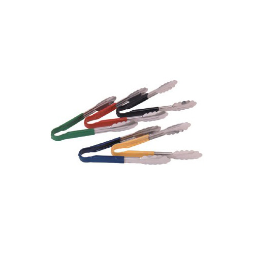JohnsonRose 3385 Yellow Stainless Steel One Piece Utility Tong - 12in