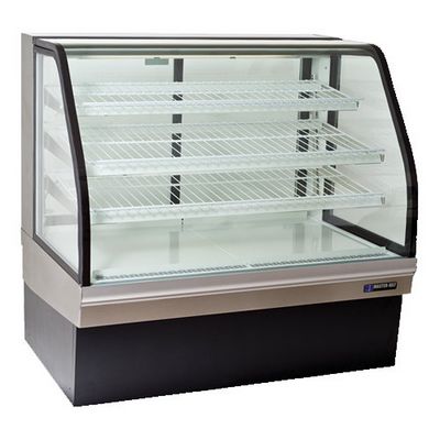 master-bilt cgb-59 floor display refrigerator curved empty inside