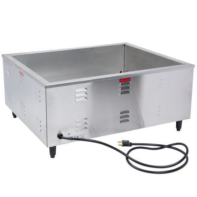nemco 6060a dual pan food warmer back view