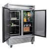 new air nsf-130-h reach-in freezer door open