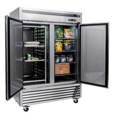 new air nsf-130-h reach-in freezer door open