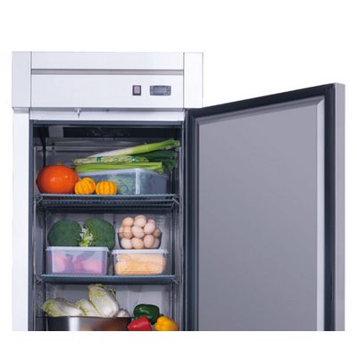 new air nsr-050-h reach in refrigerator solid door door open