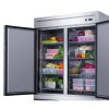 new air nsr-115-h reach in refrigerator solid door door open