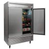 new air nsr-130-h reach in refrigerator solid door door open