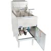pitco sg18-s commercial gas fryer door open