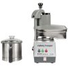 robot coupe r401 food processor stainless steel bowl front view