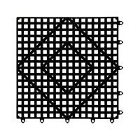 San Jamar VM5280BK Black Versa-Mat Shelf Matting - 12in x 12in
