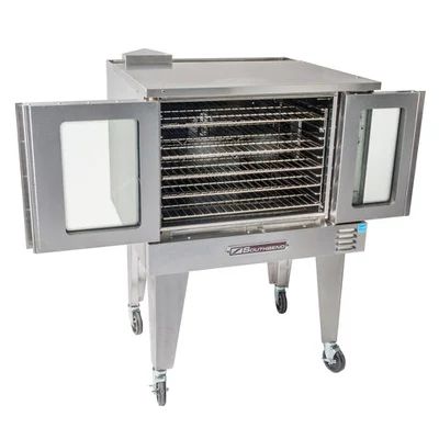 southbend bgs-12sc full size gas convection oven door open