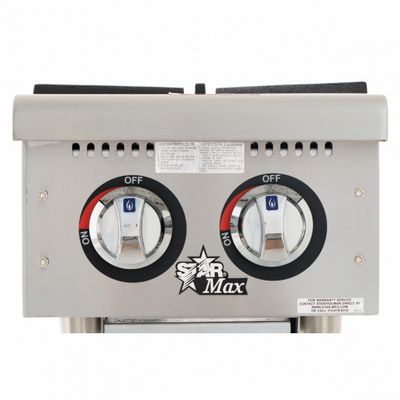 star max 602hf commercial gas hot plate front view