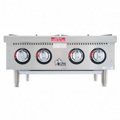 star max 604hf commercial gas hot plate front view
