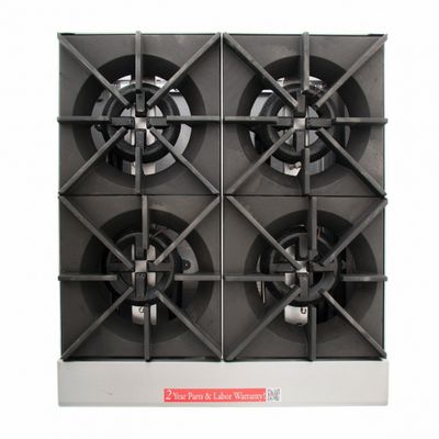 star max 604hf commercial gas hot plate top view