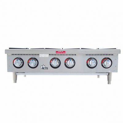 star max 606hf commercial gas hot plate front view
