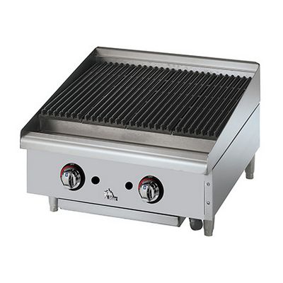 star max 6124rcbf commercial gas charbroiler lava rock
