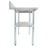 thorinox dsst-3024-bk stainless steel work table with back splash side view