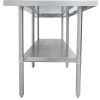 thorinox dsst-3096-ss stainless steel work table side view