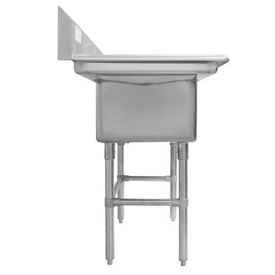 thorinox tds-1818-rl18 two compartment sink two drain boards side view