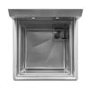 thorinox tss-1818-0 one compartment sink no drain board top view